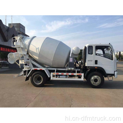 SINOTRUK 4X2 HOMAN 4m3 कंक्रीट मिक्सर ट्रक